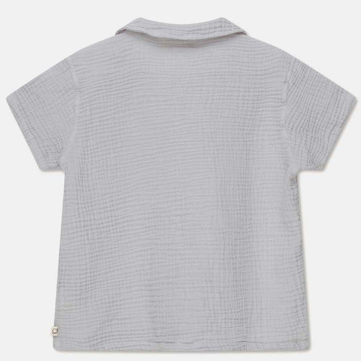 Gauze Camp Shirt - Soft Grey