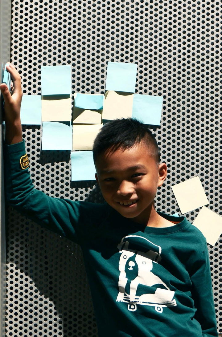 Recycled Cotton Walter Baby T-Shirt - Pine Green