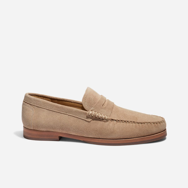 Leo Penny Loafer - Linen Suede
