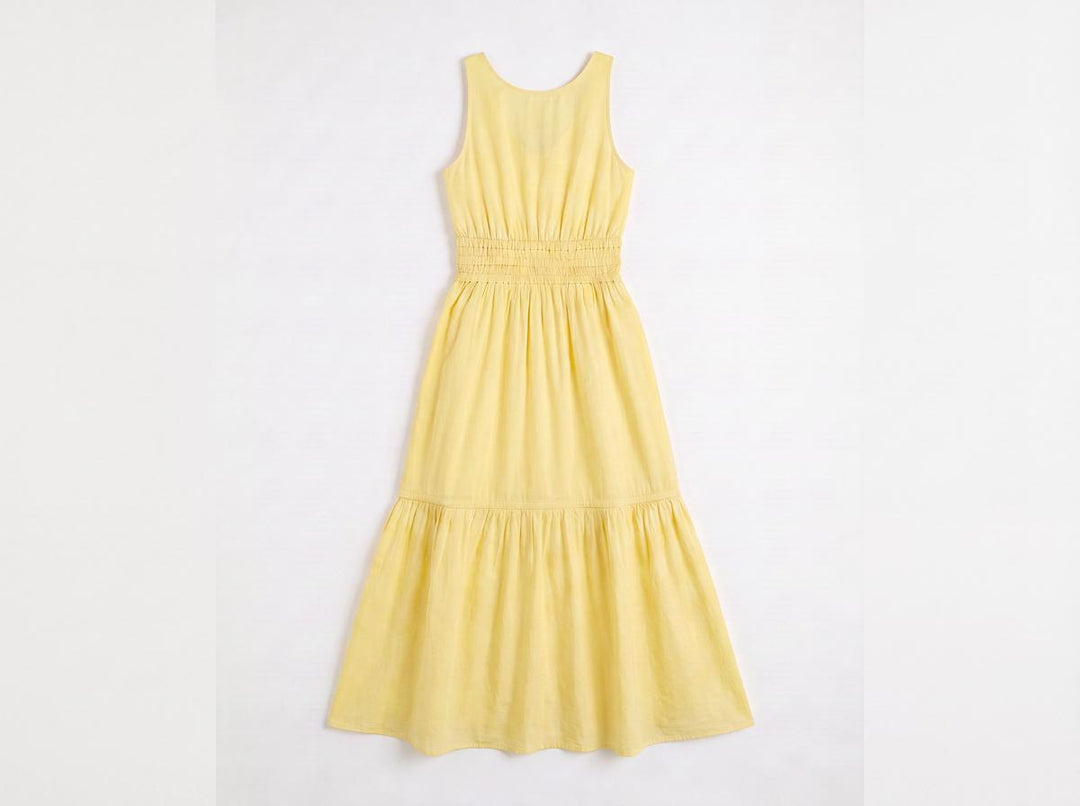 Tiered Maxi Dress - Yellow