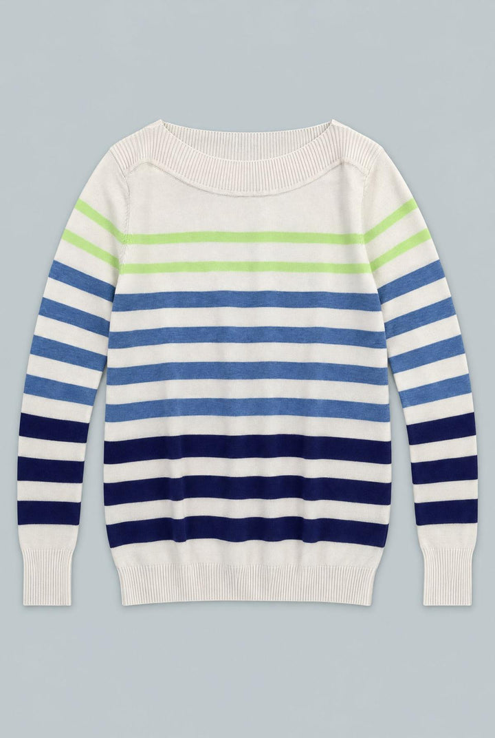 Stripe Boat Neck - Admiral