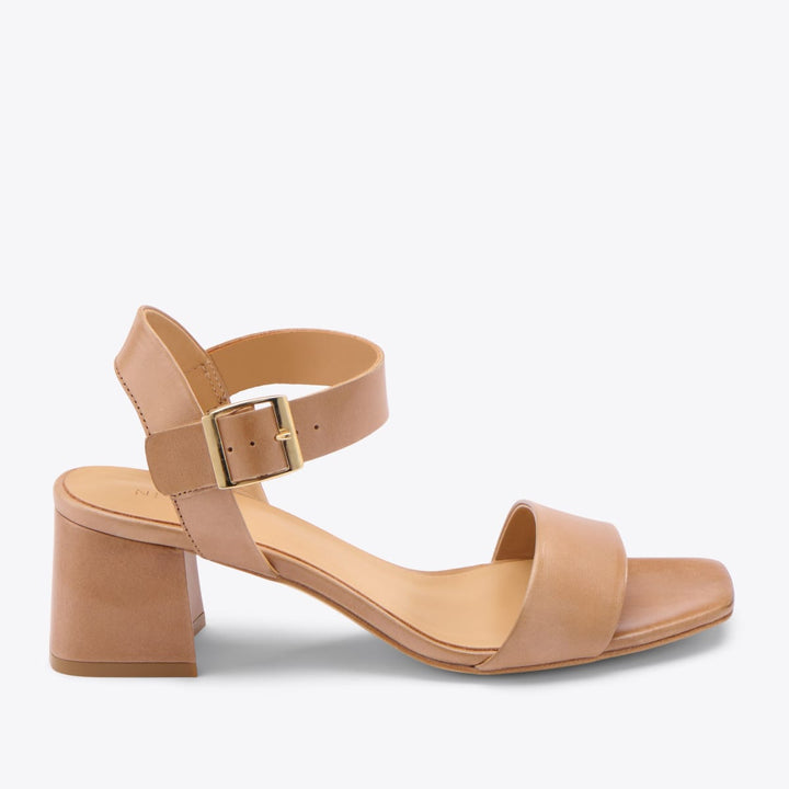 Stella Go-To Block Heel Sandal - Almond