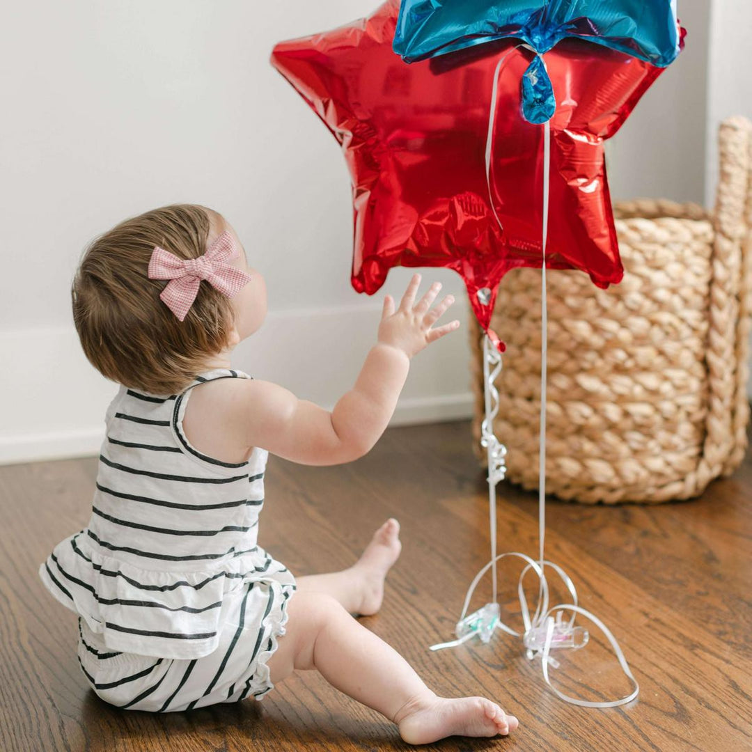 Ruffle Bloomers - Black + White Mod Stripe