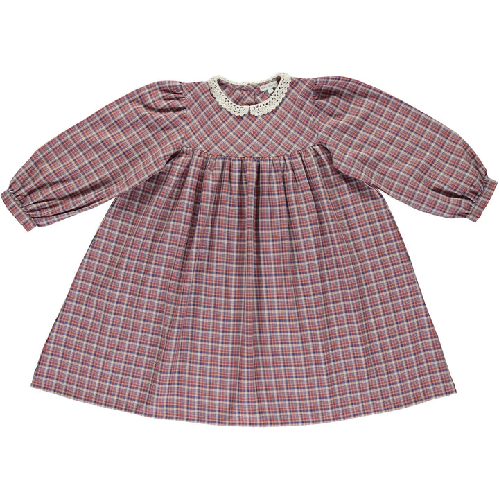 Eleanor Dress - Red Tartan Check