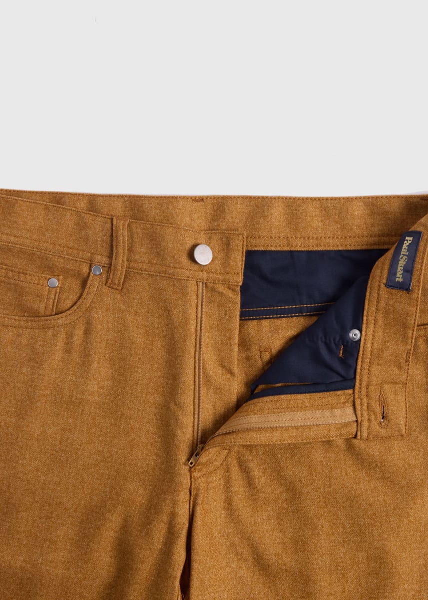 Flannel Five Pocket Pant - Gold