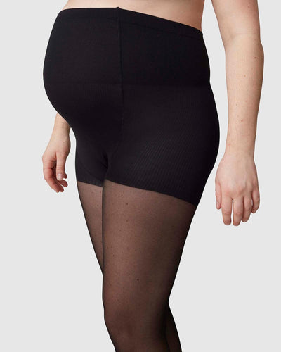 Amanda Maternity Tights - Black