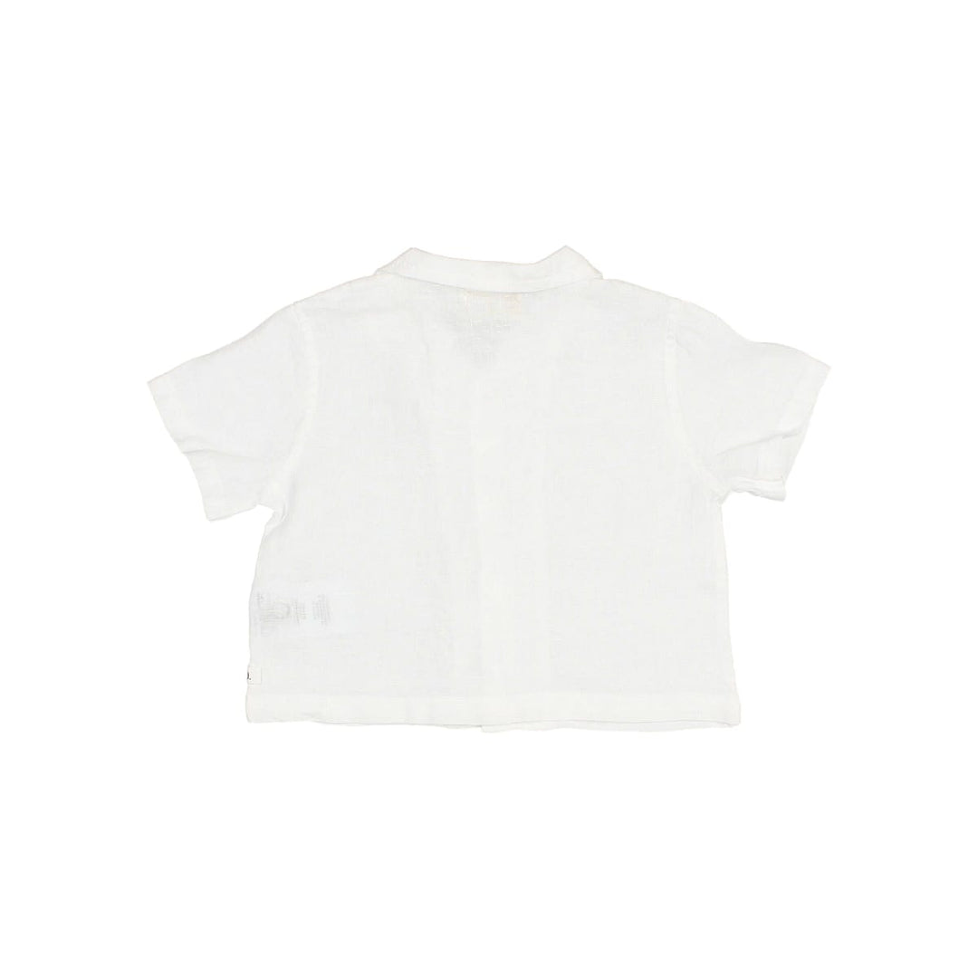 Baby Linen Shirt White