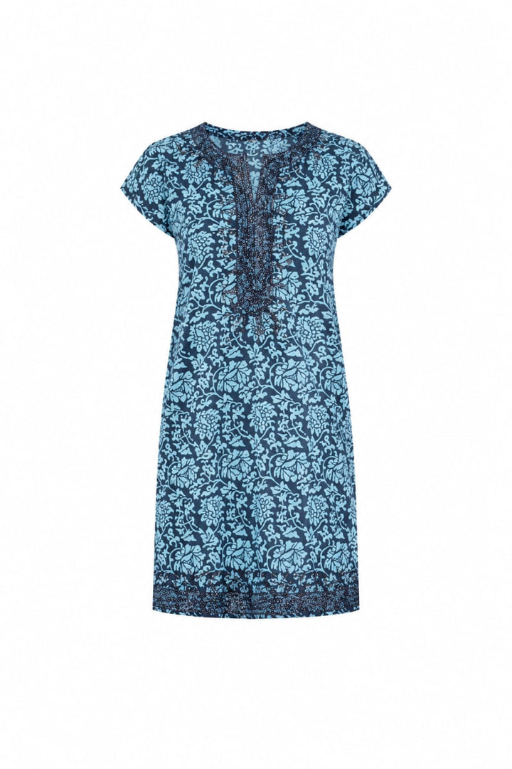 Rowena Tunic - Sea Blue/Indigo
