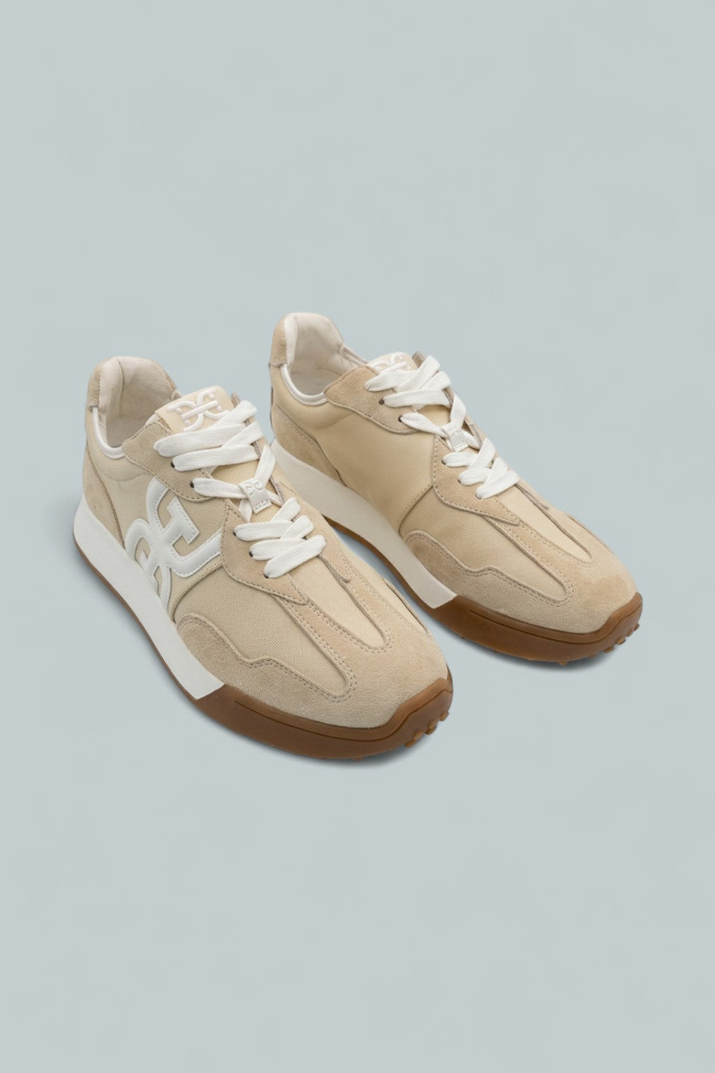 Langley Low Top Lace Up Sneakers - Off White