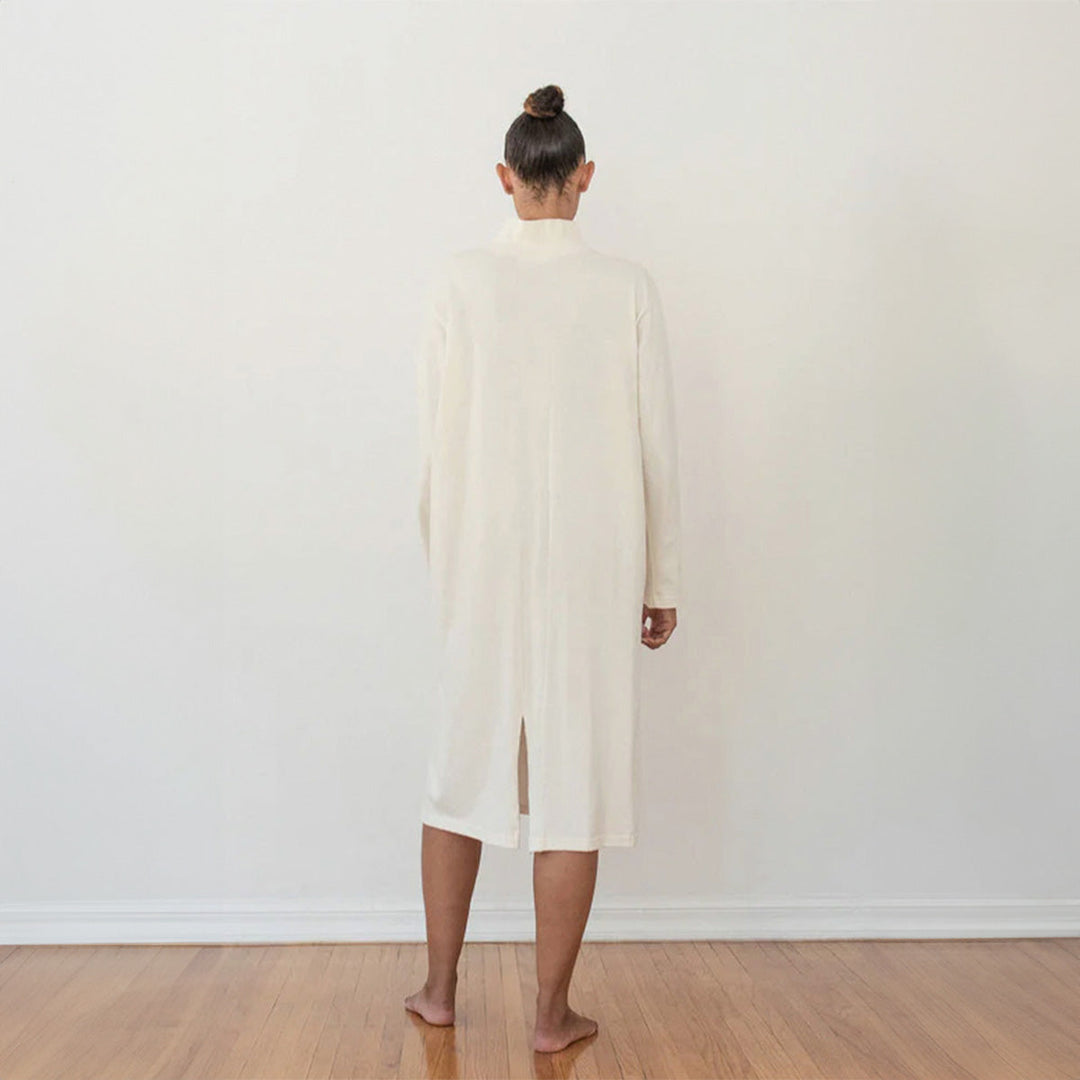 Mockneck Dress - Natural