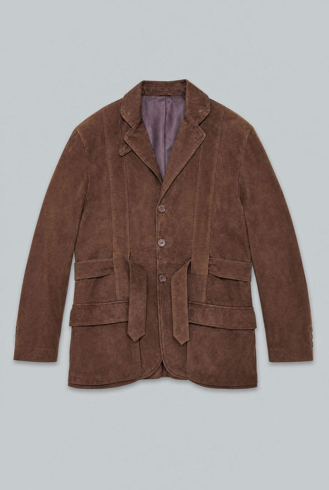Shearling Bomber Jacket - Brown