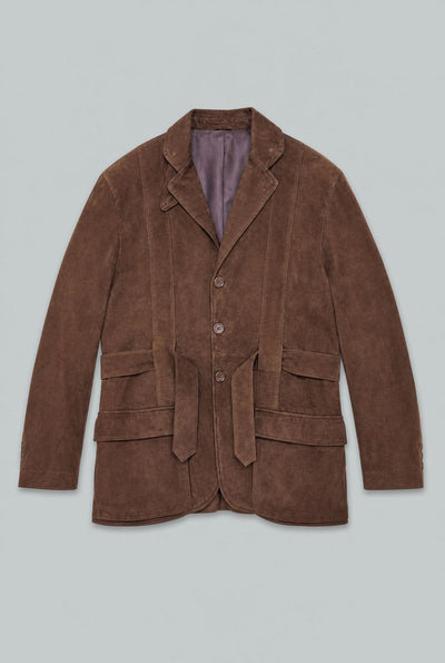 Shearling Bomber Jacket - Brown