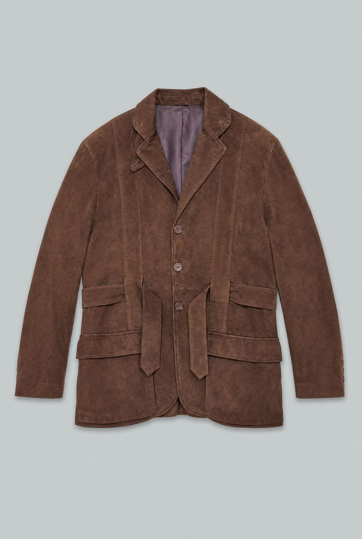 Shearling Bomber Jacket - Brown