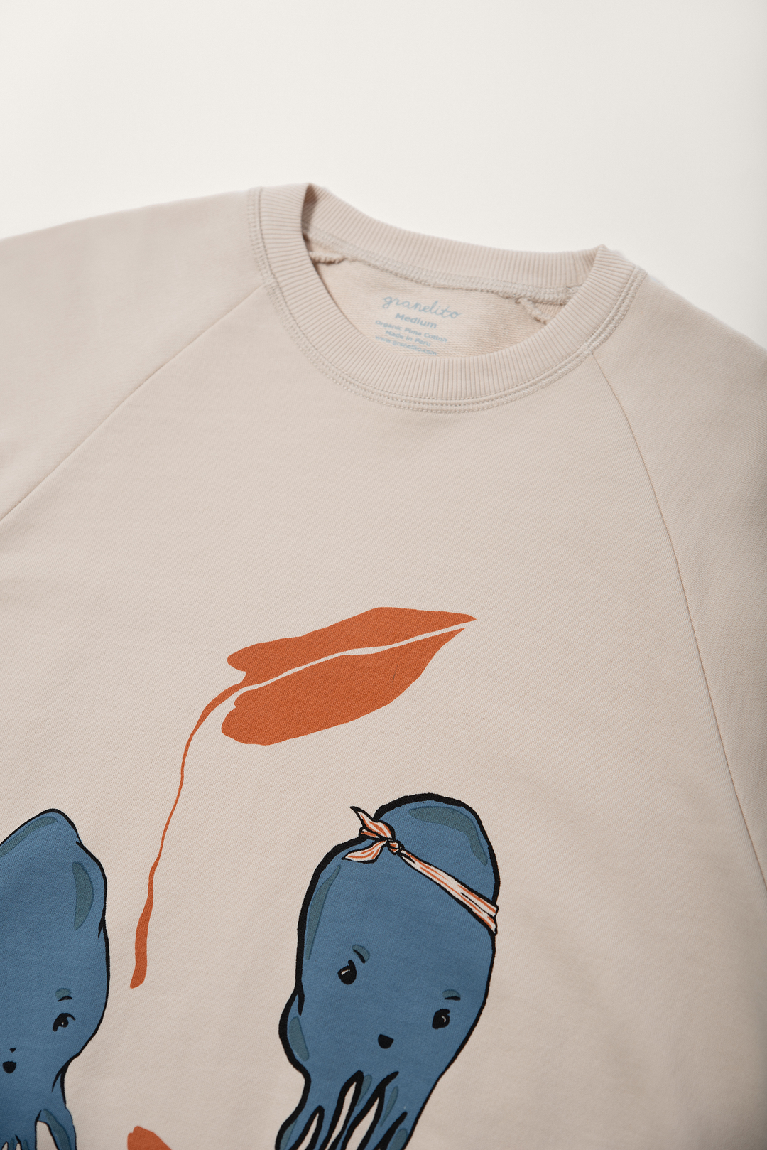 Adult Organic Pima Cotton Sweatshirt - Squid