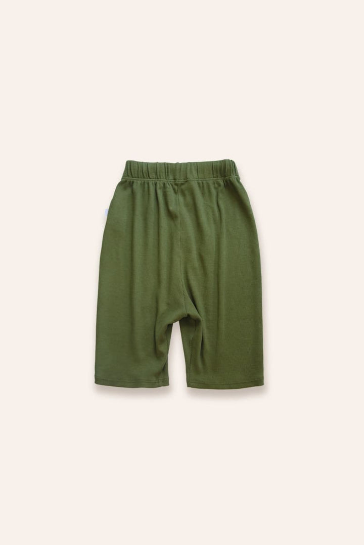 Ecological Ribbed Pants - Green
