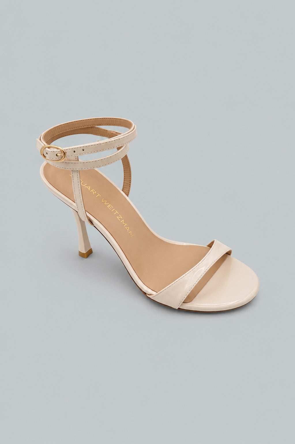 Women's Nudist Wrap 100 Strappy High Heel Sandals - Cream.