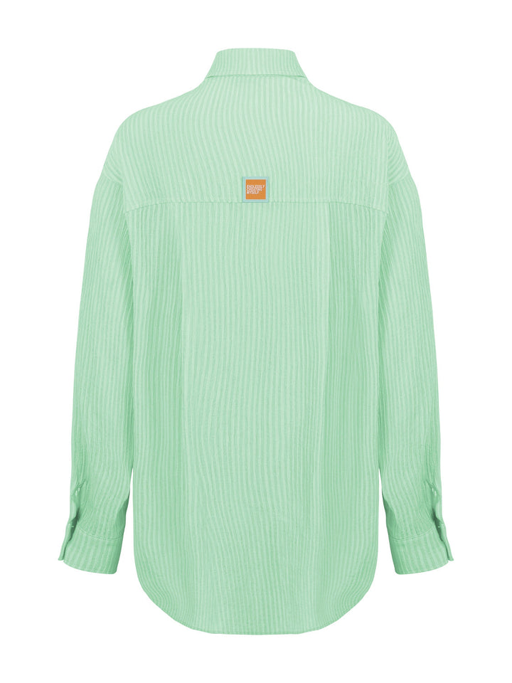 Oversized Twin Set Shirt - Mint Green