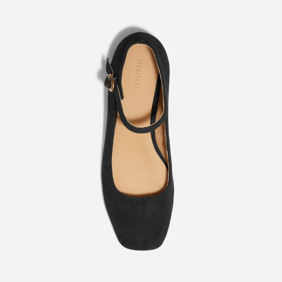 Luna Heeled Mary Jane - Black
