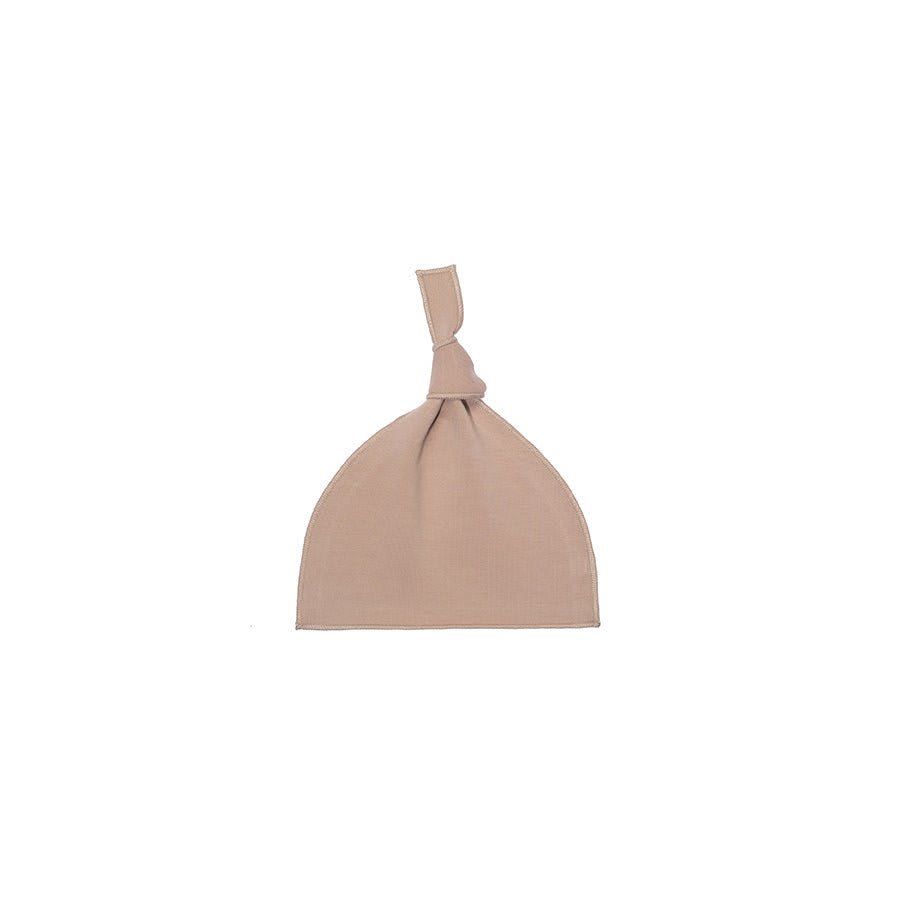 Baby Top Knot Hat - Nude