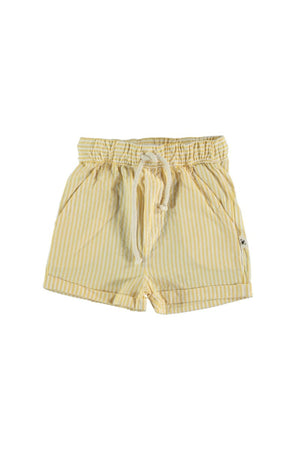 Striped Baby Shorts - Yellow