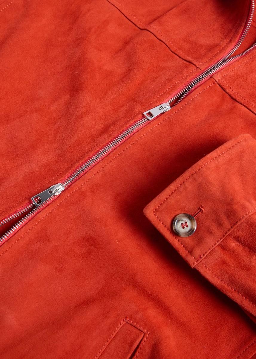 Ultra Soft Suede Jacket - Red