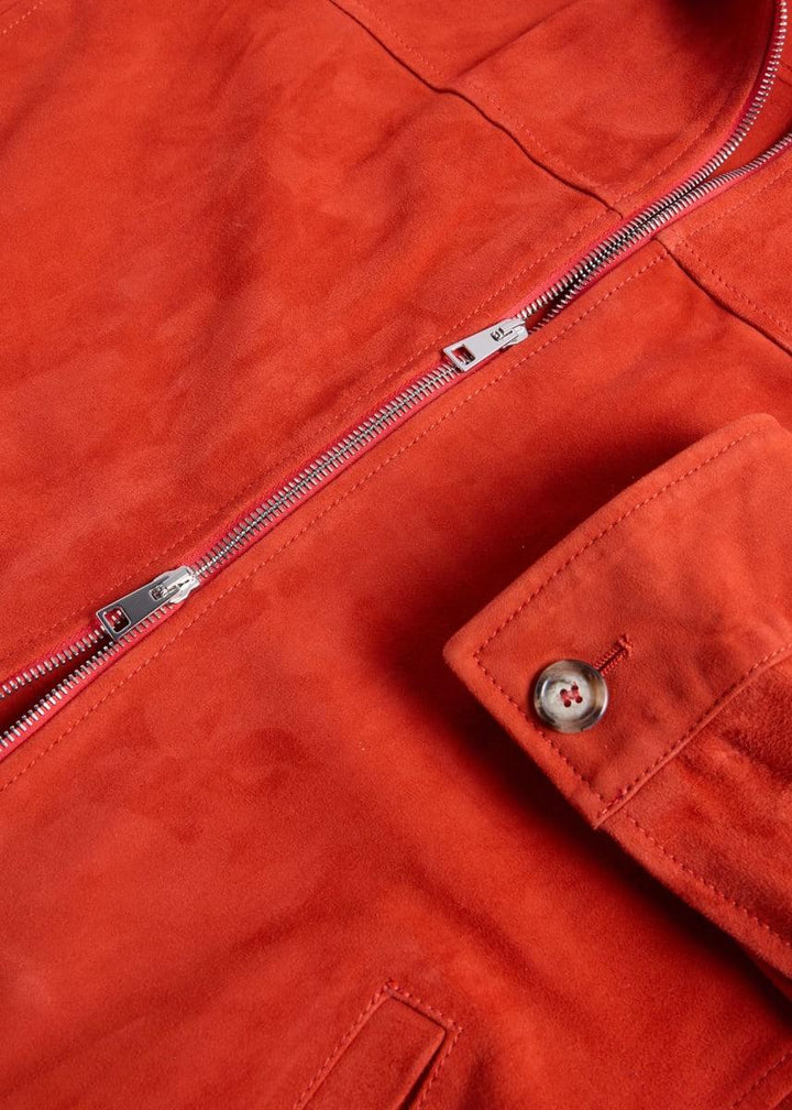 Ultra Soft Suede Jacket - Red