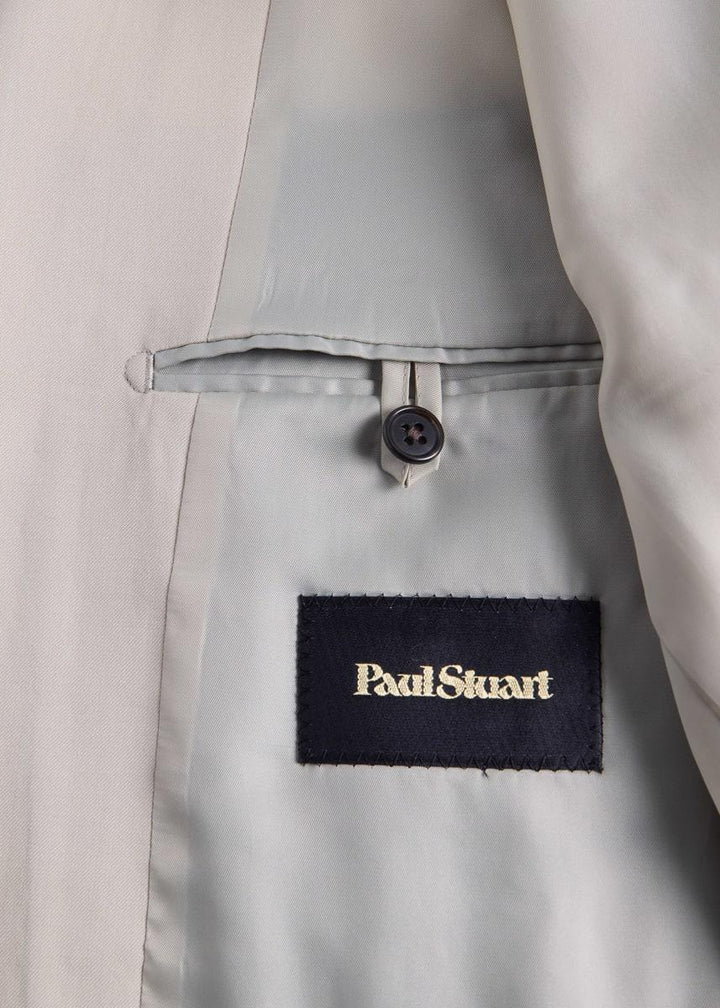 Solid Wool Suit - Light Tan