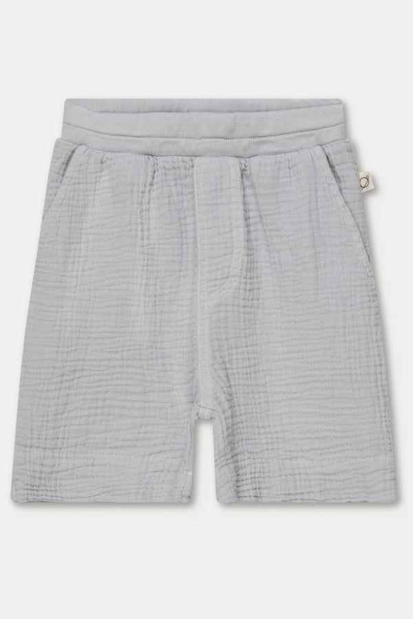Gauze bermuda shorts - Soft grey
