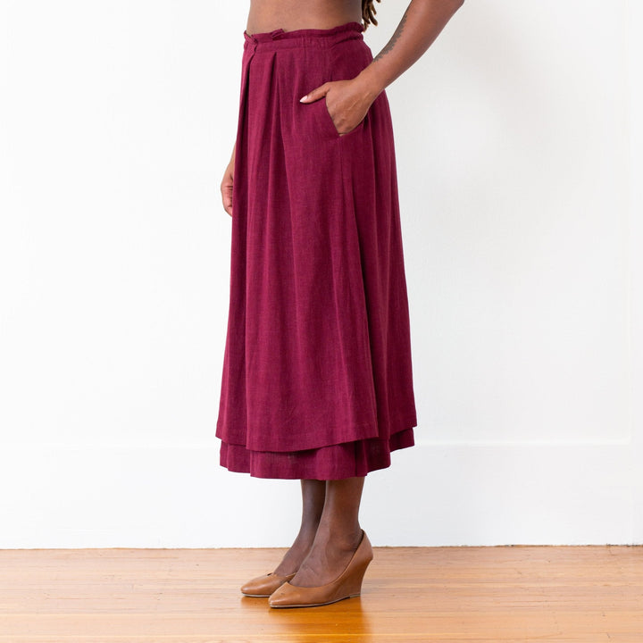 The Celeste Skirt - Bordeaux