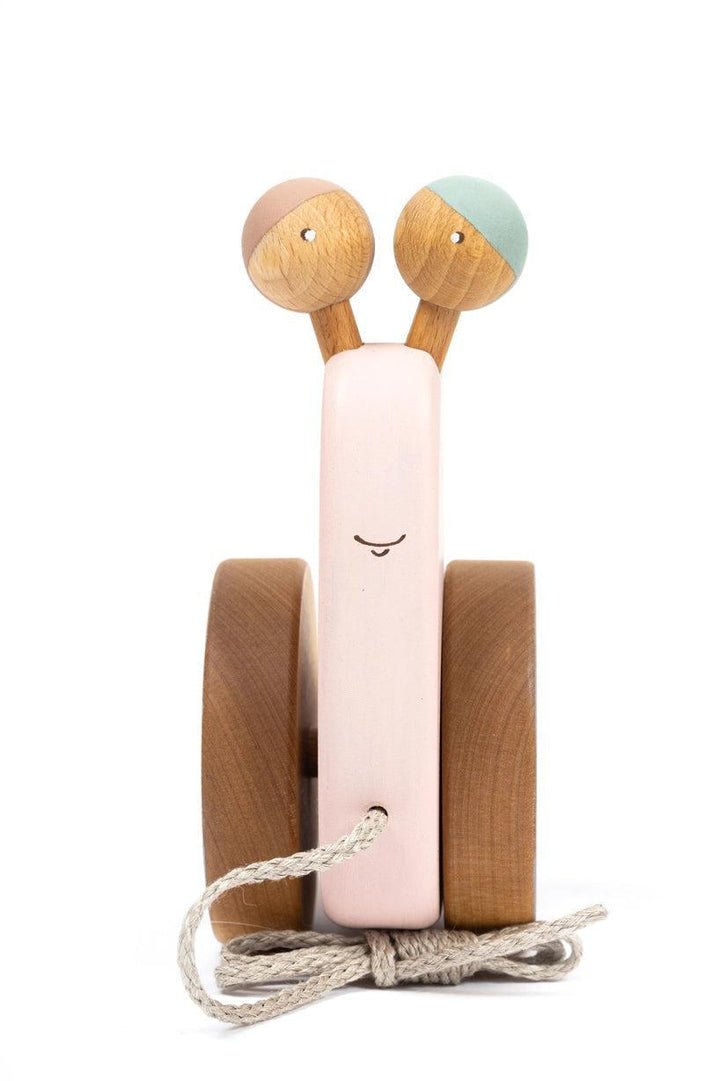 Pull Toy Snail - Pink