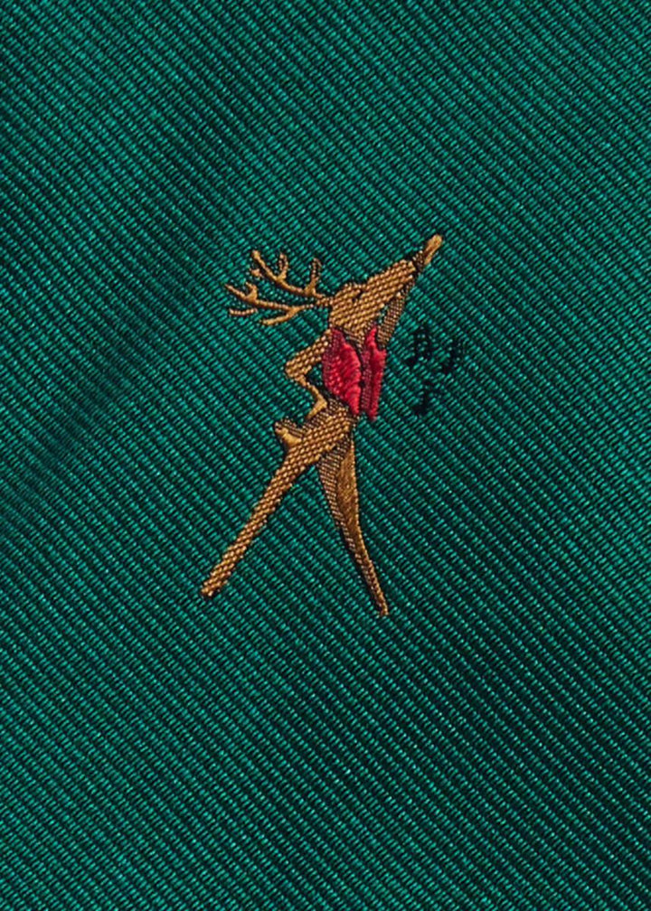 Holiday Dancer Reindeer Tie - Green