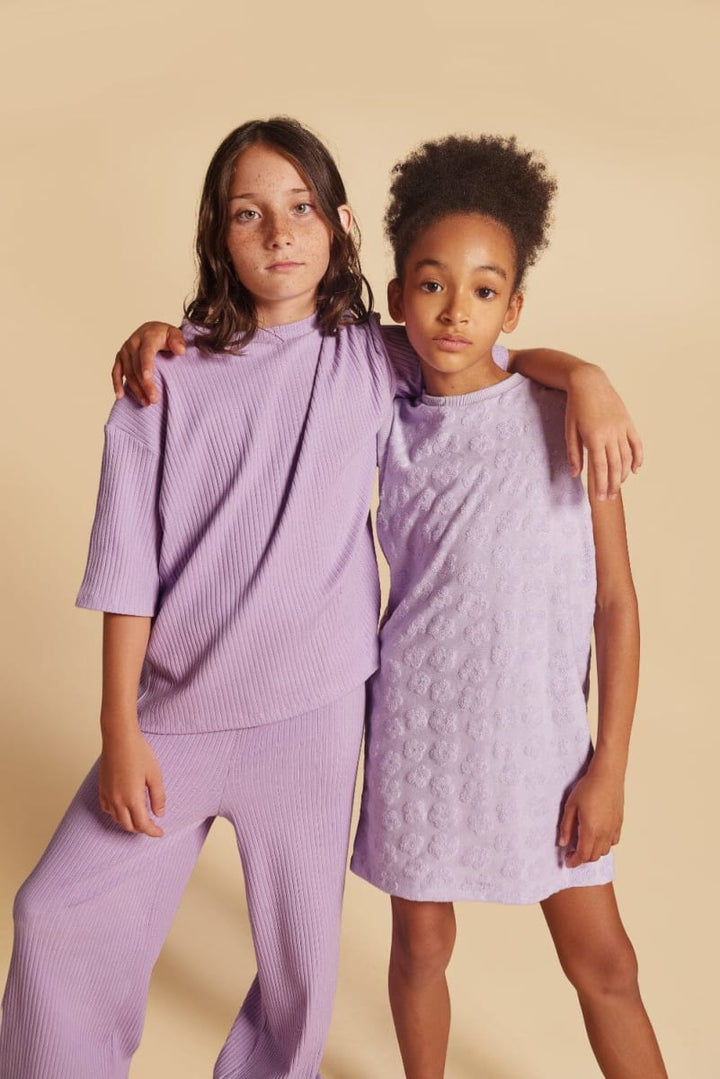 Grow With Me Tunic Dress - Lavender Macaron Flowers