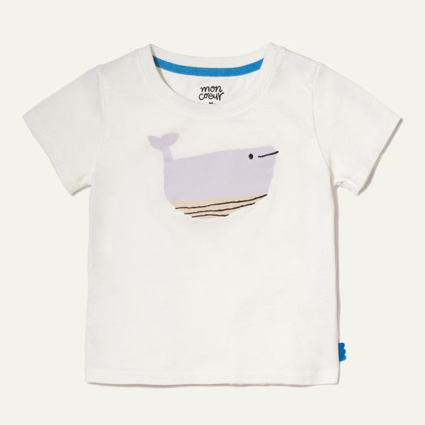 Whale Baby T-Shirt - Natural