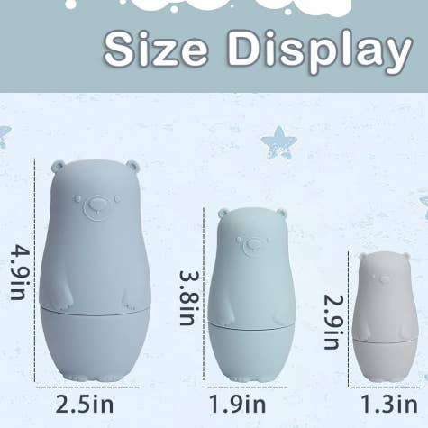 Silicone Nesting Bears