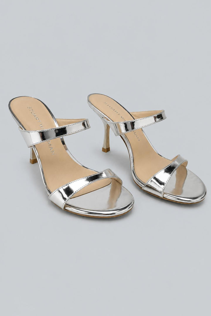 Women's Nudist Slide 85 Sandals - Silver