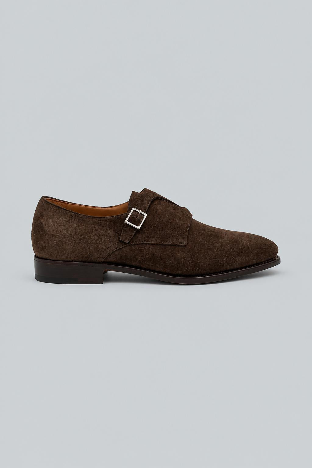 Samson Monk Strap - Brown Suede