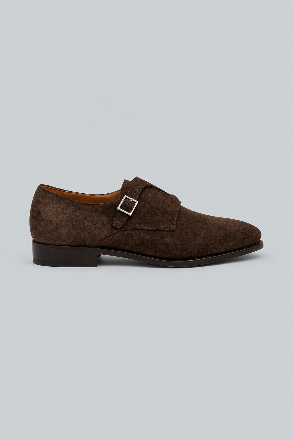 Samson Monk Strap - Brown Suede