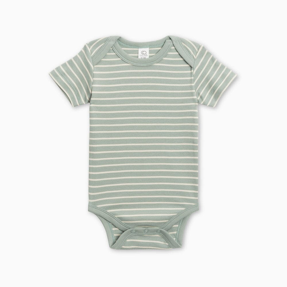 Afton Bodysuit - Beck Stripe/Tide Bodysuits + Onesies Colored Organics 