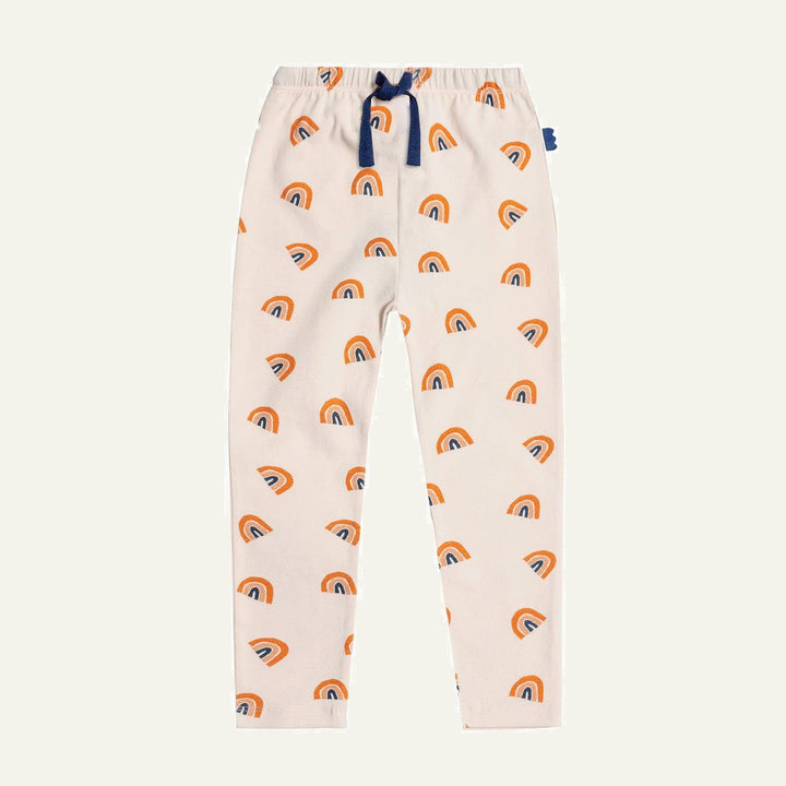 Rainbow Kid Leggings - Soft Pink/multi