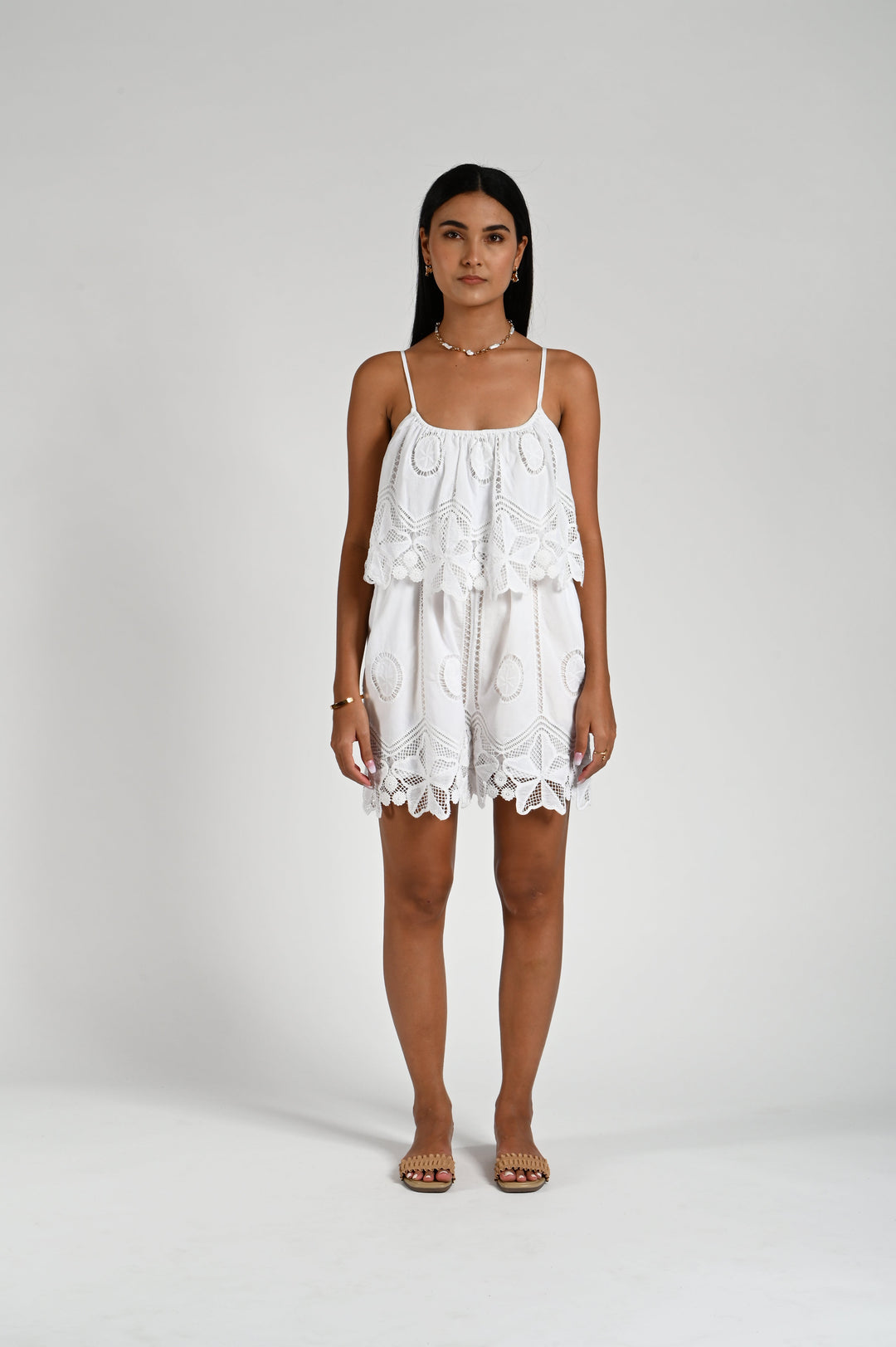 Lyrica Romper - White