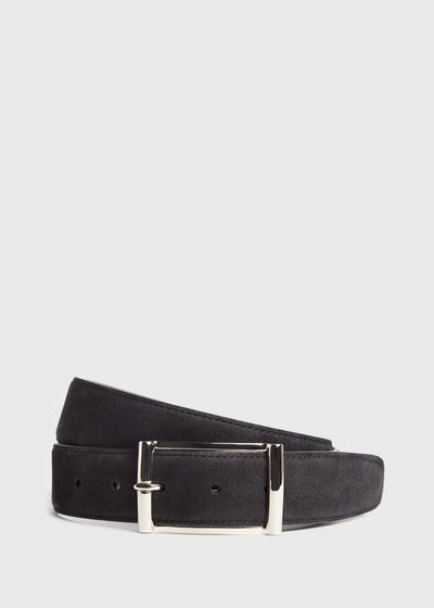 Suede Nubuck Belt - Black