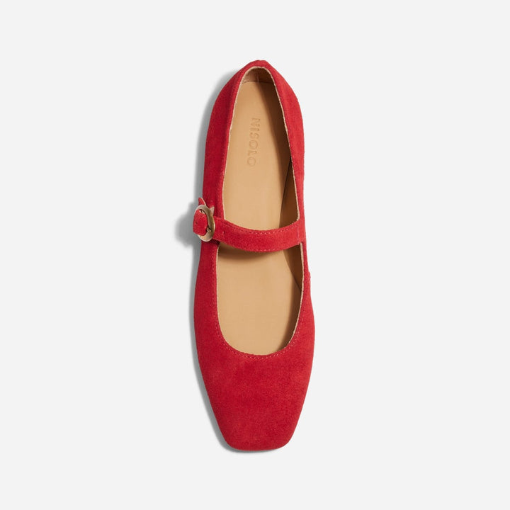 Lola Mary Jane - Red Suede
