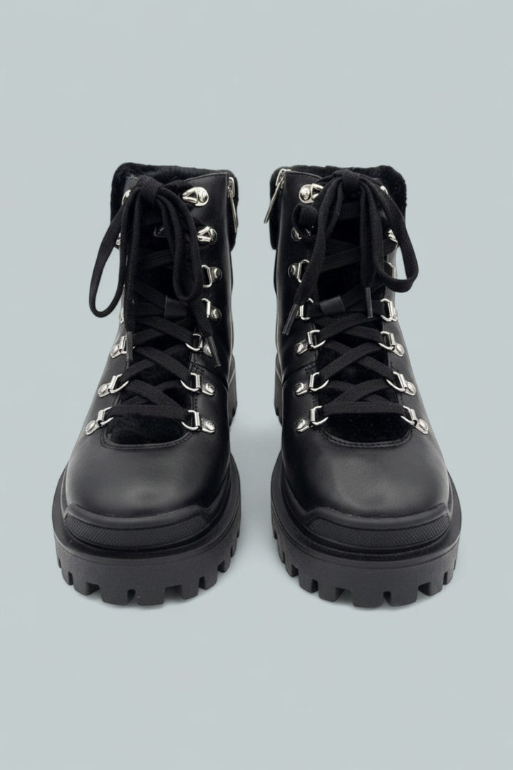 Coralie Ankle Boots - Black Nappa