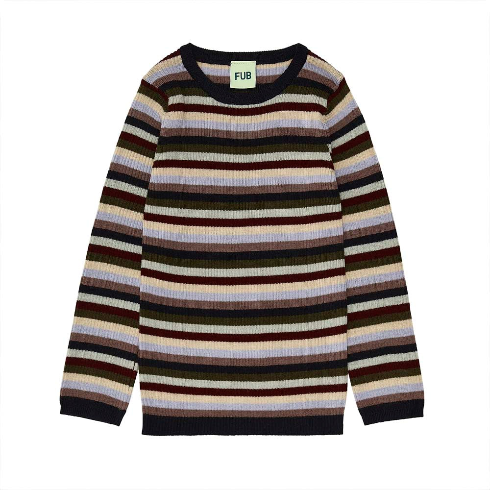 Rib Sweater - Multi Stripe