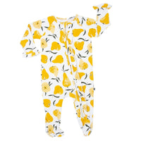 Ruffle Footie - Pears