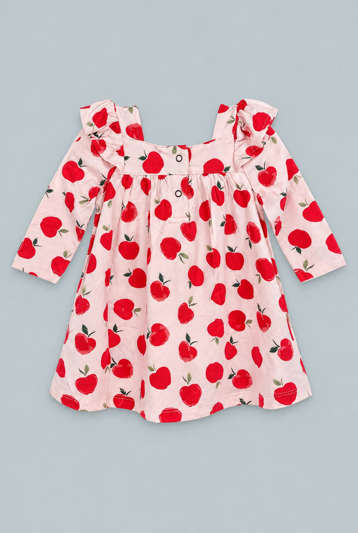 Long Sleeve Ruffle Dress With Bloomer - Snow White
