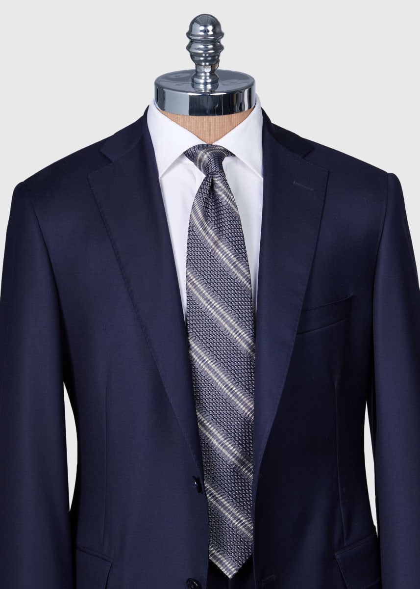 Silk Grenadine Stripe - Grey