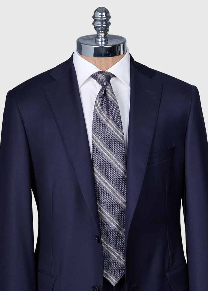 Silk Grenadine Stripe - Grey