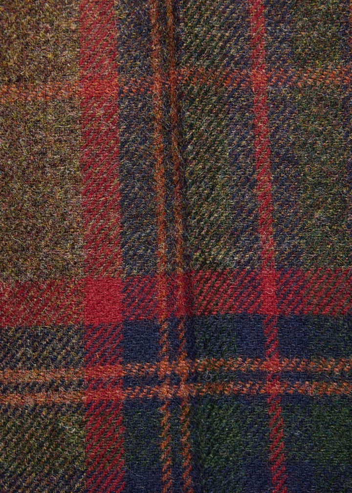 Shetland Wool Plaid Dress Trouser - Red/Green