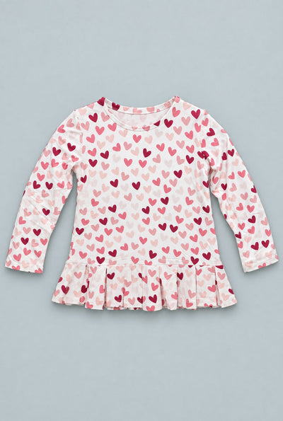 L/S Ruffle Bottom Tee - Emma
